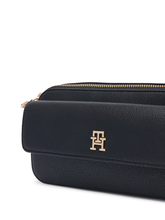 Tommy Hilfiger Handtasche Tommy Hilfiger Th Icon Camera Bag AW0AW18721 Schwarz