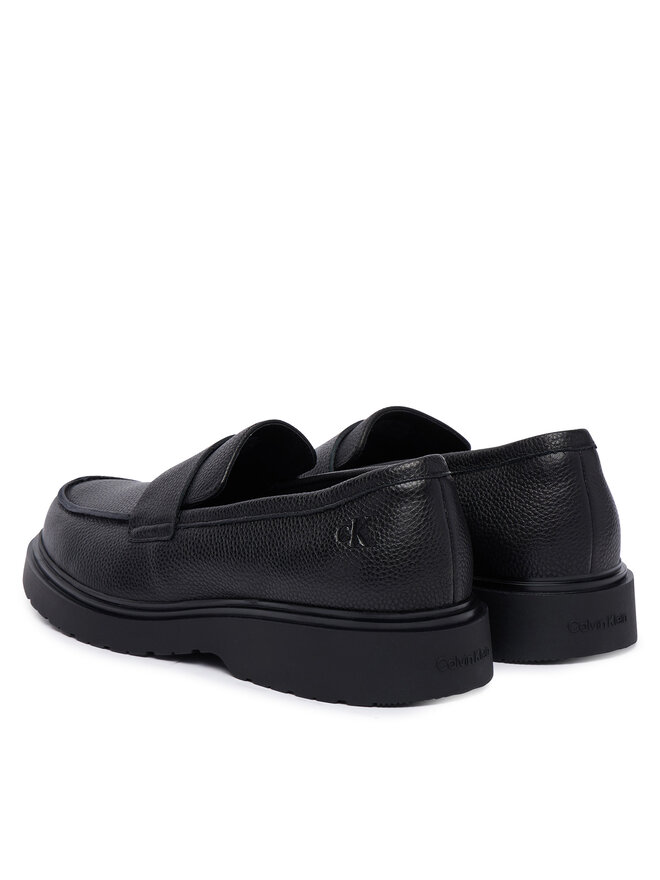 Calvin Klein Slipper Calvin Klein Combat Ess Loafer Lth HM0HM02337 Schwarz