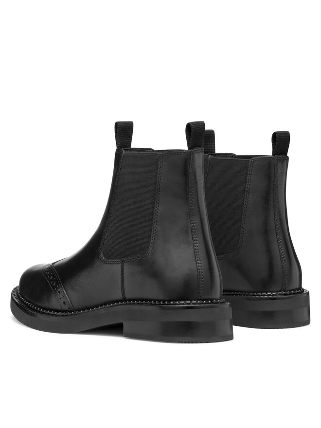 Geox Kotníková obuv s elastickým prvkem Geox D Serilda D56WYC 00043 C9999 Černá