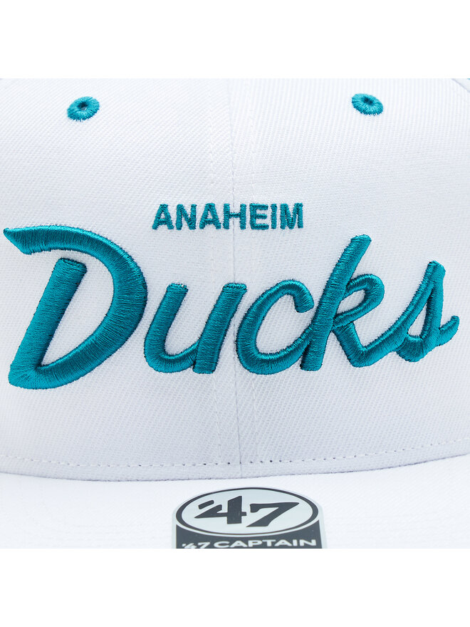47 Brand Czapka z daszkiem 47 Brand NHL Anaheim Ducks Crosstown Pop '47 CAPTAIN H-CRSPP25WBP-WH Biały