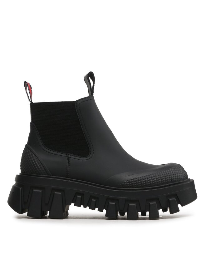 Tommy Jeans Боти тип челси Tommy Jeans Tjw Rubber Rain Boot EN0EN02234 Черен