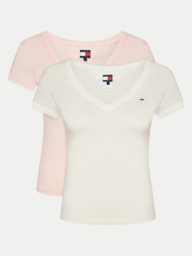 Tommy Jeans Tommy Jeans Set 2 majice DW0DW21367 Šarena Slim Fit