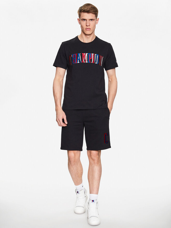 Champion Champion Marškinėliai 218512 Juoda Regular Fit