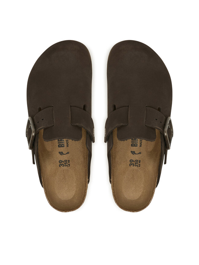 Birkenstock Pantoletten Birkenstock Boston Wire Buckle 1032762 Dunkelbraun