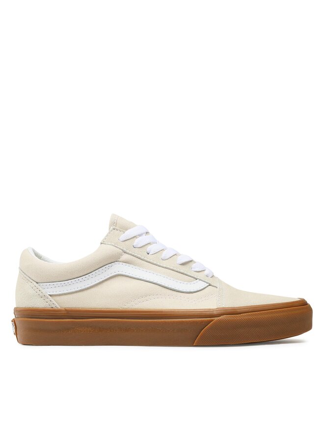 Beige leather vans store