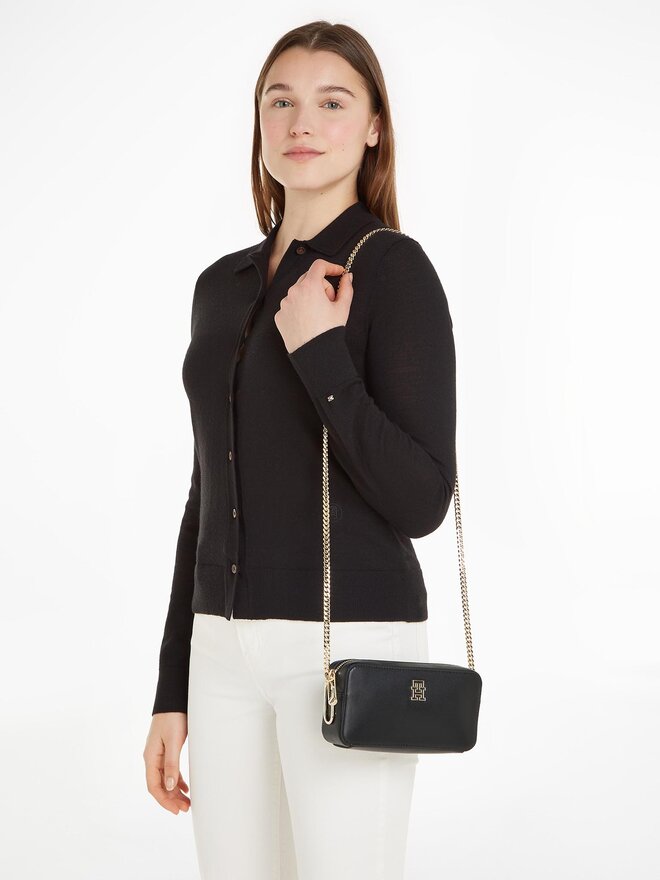 Handtasche Tommy Hilfiger Th Timeless Chain Camera Bag AW0AW15666 