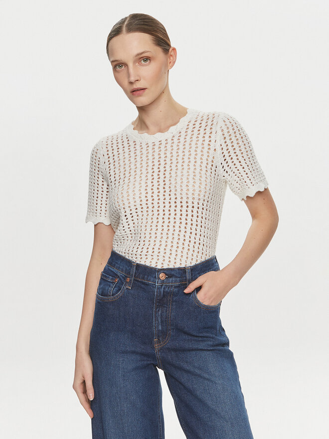 Gap Gap Marškinėliai 864914 Balta Regular Fit