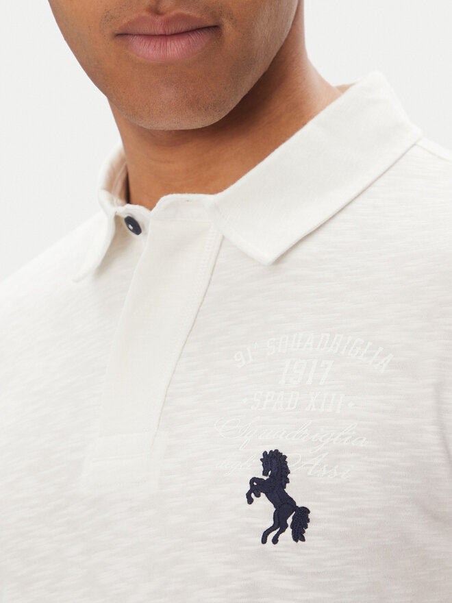 Aeronautica Militare Aeronautica Militare Polo majica 251PO1857J680 Bela Regular Fit