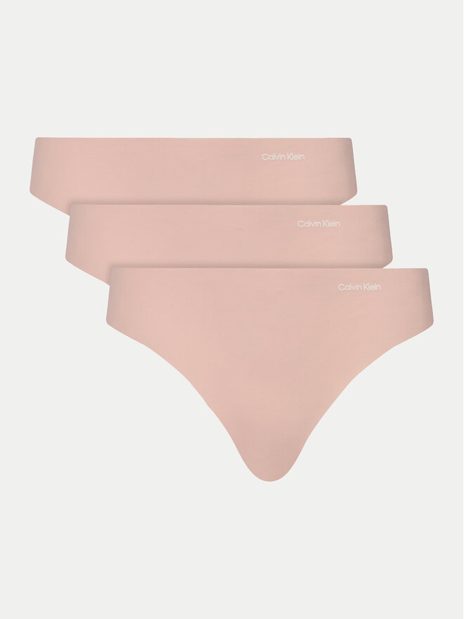 Calvin Klein Underwear Calvin Klein Underwear 3er-Set Stringtangas 000QD3558E Rosa