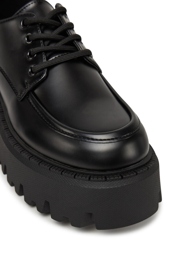 Buffalo Oxfordy Buffalo Aspen Lace Up Lo 1622550 Czarny
