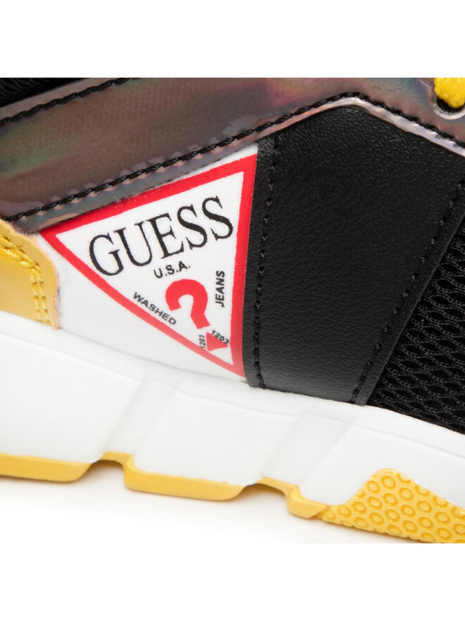 Guess FLURN3 ESU12 Sneakers Donna In Camoscio Rosa, Suola Gomma, 3 Cm - 2