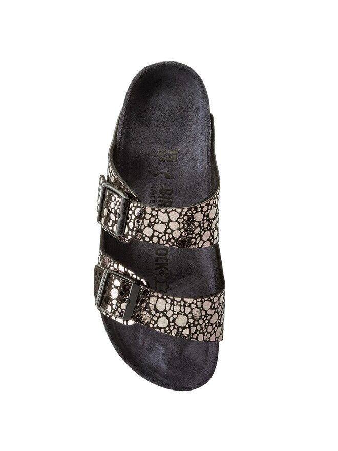 Birkenstock arizona metallic stone black online