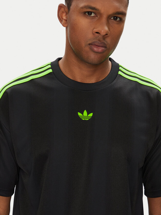 adidas adidas Camiseta adicolor Jacquard JW5878 Negro Loose Fit