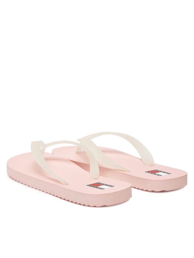 Tommy Jeans Japonki Tommy Jeans Tjw Logo Flip Flop EN0EN02447 Różowy