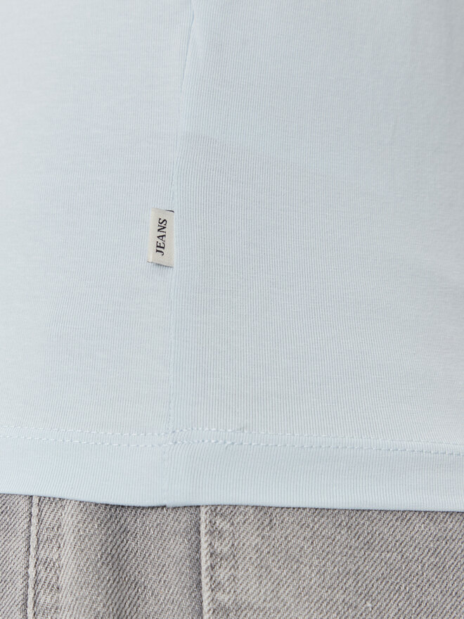 Guess Jeans Guess Jeans Marškinėliai W4YI03 J1314 Žydra Slim Fit