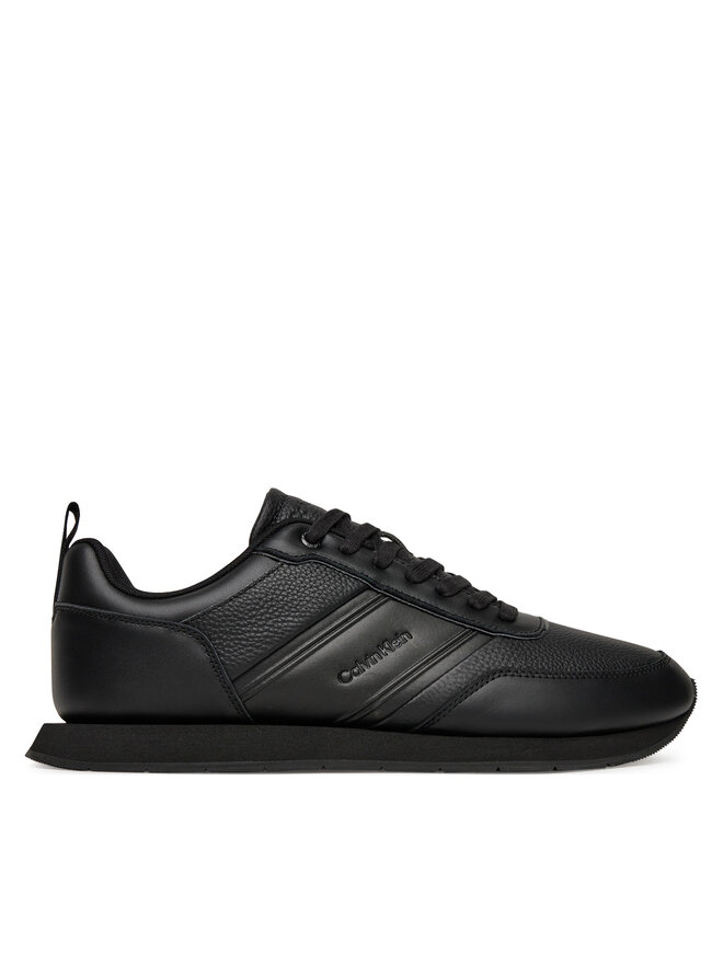 Calvin Klein Снікерcи Calvin Klein Low Prof Runn Laceup Tape HM0HM01897 Чорний