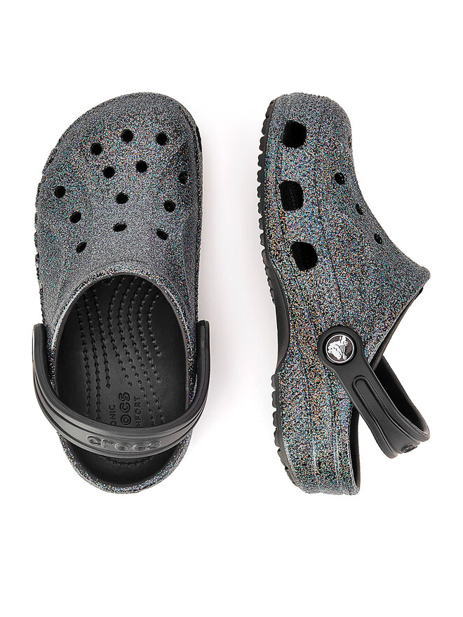 Crocs Παντόφλες Crocs BAYA GLITTER CLOG 207015-0C4 Μαύρο