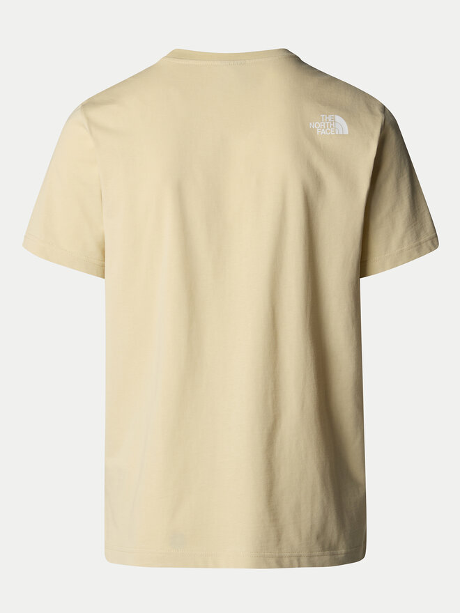 The North Face The North Face Marškinėliai Mountain Line NF0A87NT Smėlio Regular Fit