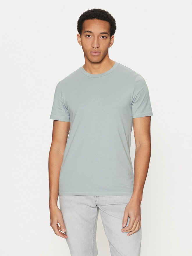 Guess Guess Camiseta M2YI72 I3Z14 Celeste Slim Fit