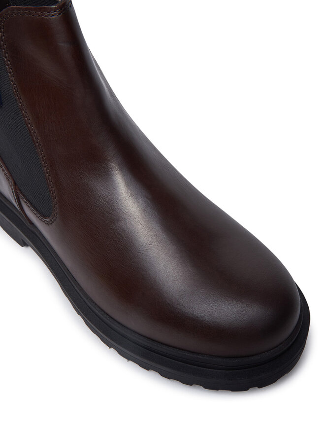 Tommy Jeans Gležnjarji Chelsea Tommy Jeans Tjm Leather Chelsea Boot EM0EM01448 Rjava