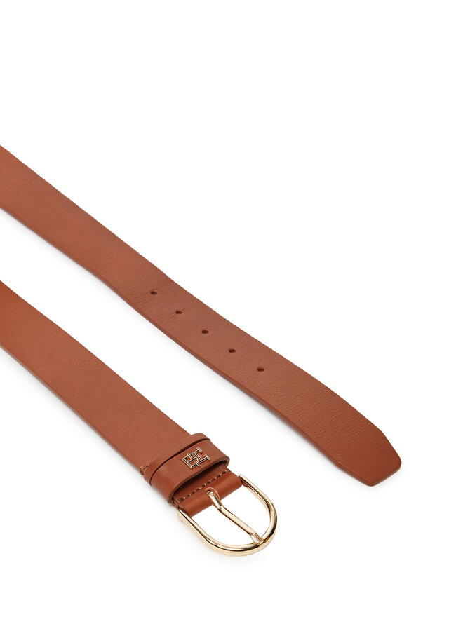 Tommy Hilfiger Pasek Damski Tommy Hilfiger Essential Effortless 3.5 AW0AW16837 Brązowy