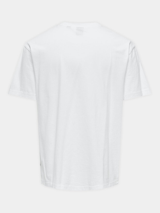 Only & Sons Only & Sons Marškinėliai Classiques 22029023 Balta Relaxed Fit