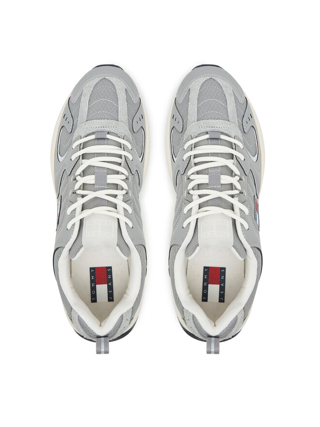 Tommy Jeans Снікерcи Tommy Jeans Tjm Runner EM0EM01581 Сірий