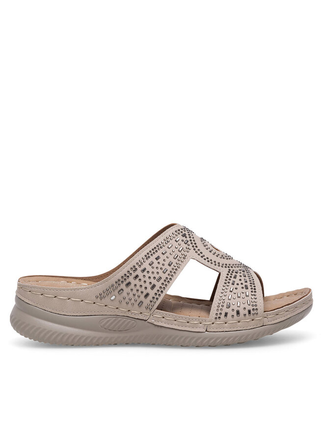 Clara Barson Pantoletten Clara Barson WYL05010-30 Beige