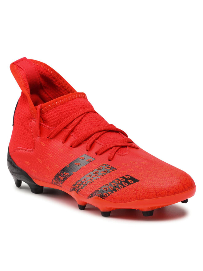 【公式ショップ】 Futbolo batai adidas Predator Freak .3 Fg J FY6282 Raudona Shoes