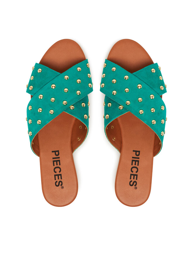 Pieces Pantoletten Pieces 17156837 Grün