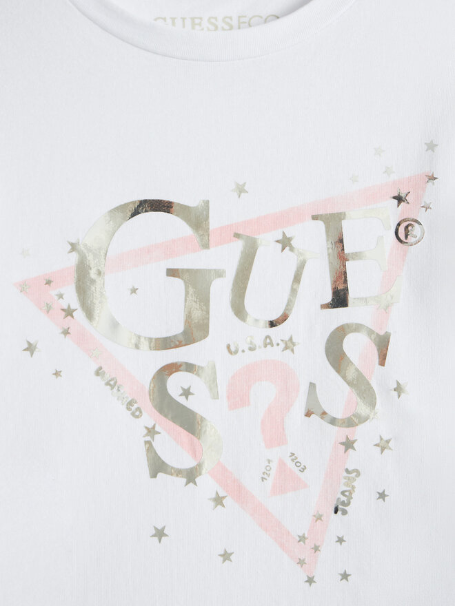 Guess Guess T-Shirt K5RI00 K6YW4 Λευκό Regular Fit
