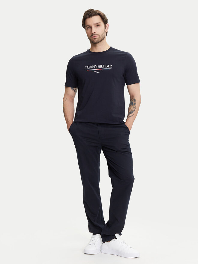Tommy Hilfiger Tommy Hilfiger Póló Brand Love MW0MW40324 Sötétkék Regular Fit