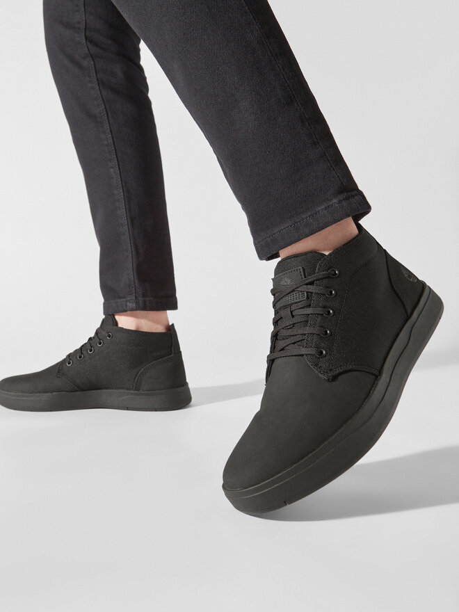 Timberland Bakancs Timberland Davis Square F/L Chukka TB0A1T160011 Fekete