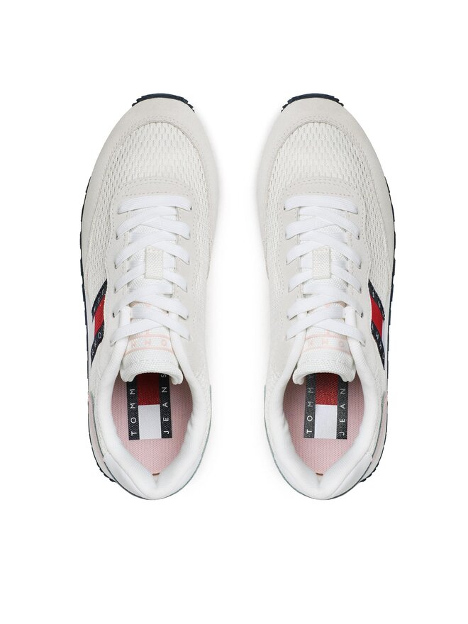 Tommy Jeans Sneakers Tommy Jeans Retro Runner EN0EN02121 Écru