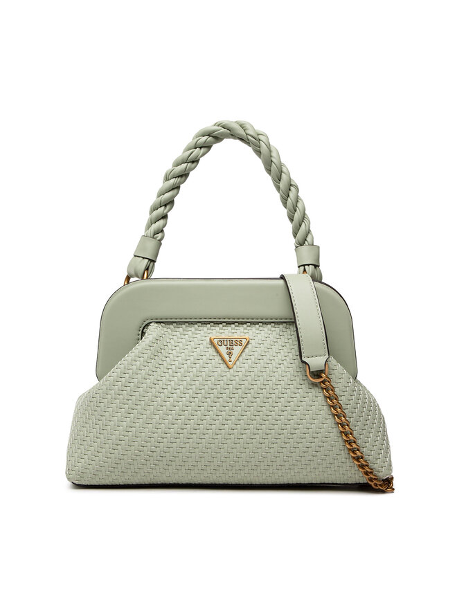 Guess Дамска чанта Guess Hassie Frame Crossbody HWVB83 97170 Зелен