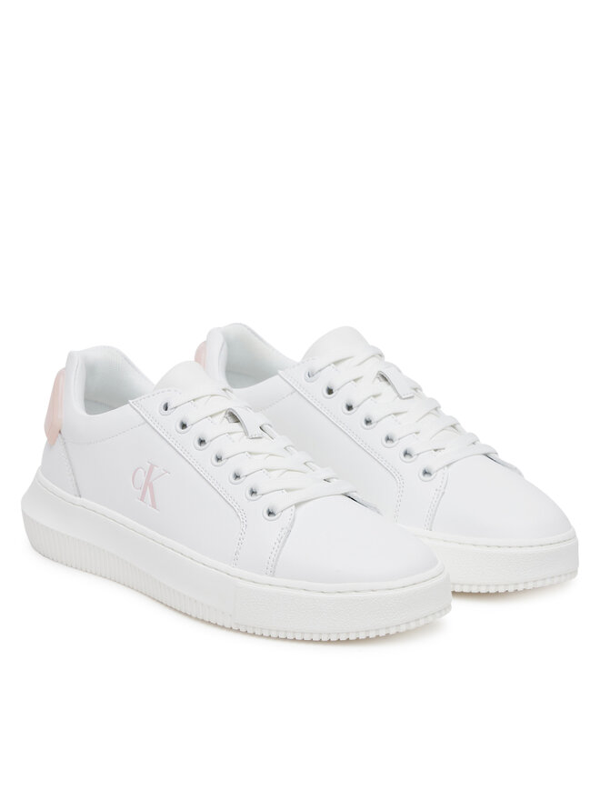 Calvin Klein Jeans Sportcipők Calvin Klein Jeans Chunky Cupsole Ru Patch Lth Wn YW0YW01846 Fehér