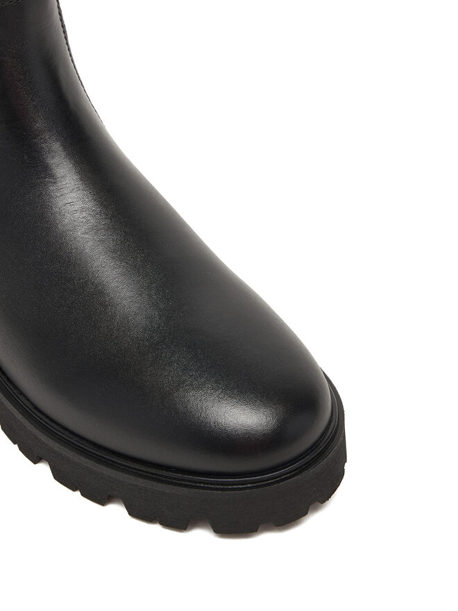 Tommy Hilfiger Klassische Stiefeletten Tommy Hilfiger Lthr Low Chelsea FW0FW08775 Schwarz