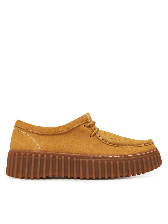 Clarks Pusbačiai Clarks Torhill Bee 26181188 Auksinė