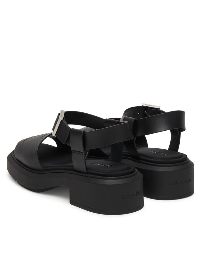 Calvin Klein Sandalen Calvin Klein Chunky Sandal Lth Mg HW0HW03131 Schwarz