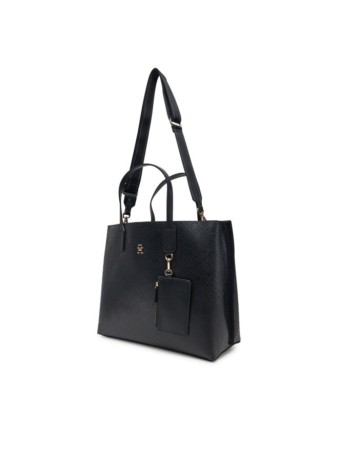 Tommy Hilfiger Bolso Tommy Hilfiger Th Distinct Satchel Mono AW0AW17174 Negro