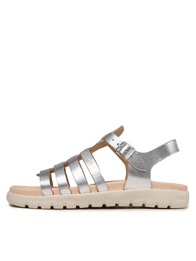 Geox Szandál Geox J Sandal Soleima Gir J35GSB000CFC1007 D Ezüst