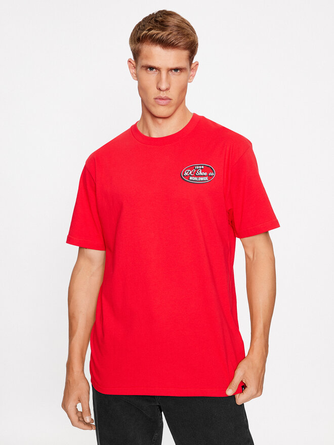 DC DC Póló Truckin Tees Rqr7 ADYZT05284 Piros Regular Fit