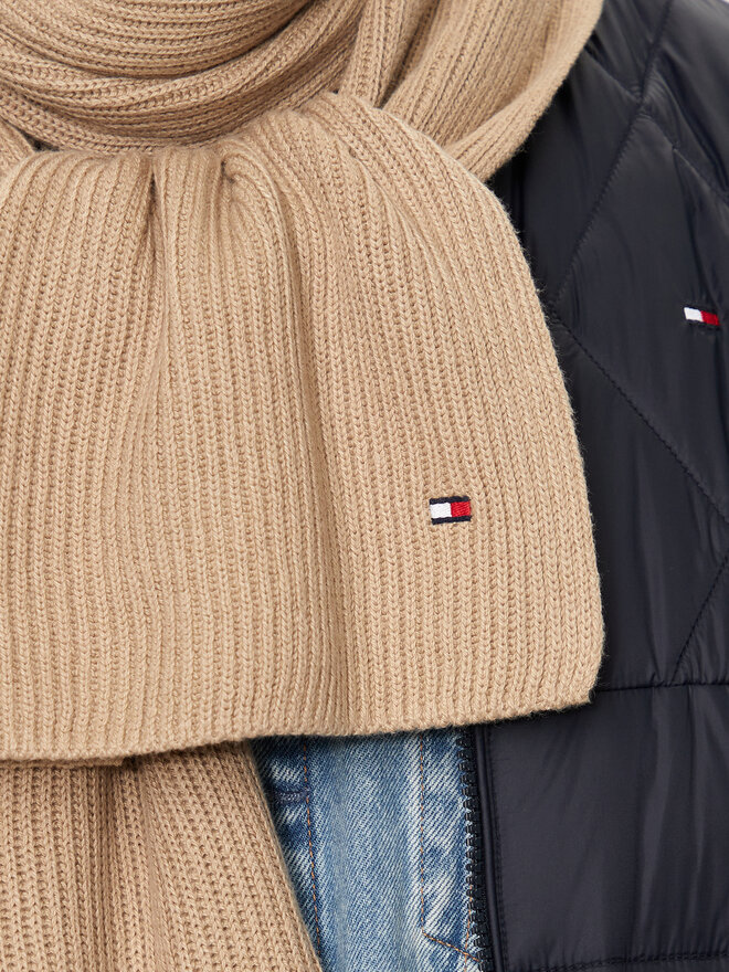 Tommy Hilfiger Šallīte Tommy Hilfiger Flag AM0AM12847 Bēšs