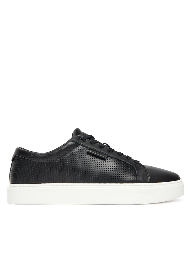 Calvin Klein Сникърси Calvin Klein Clean Cup Low Laceup Perf Lth HM0HM01870 Черен