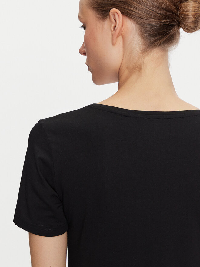 4F 4F T-Shirt 4FWAW24TTSHF1649 Μαύρο Slim Fit