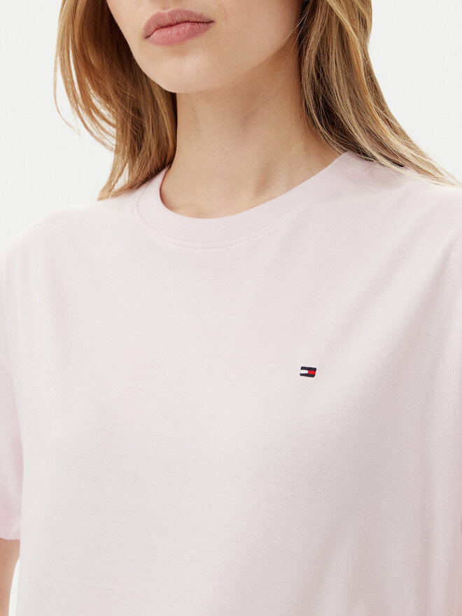 Tommy Hilfiger Tommy Hilfiger Camiseta UW0UW05763 Rosa Regular Fit