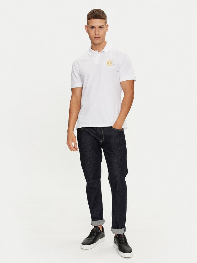 Just Cavalli Just Cavalli Polo 76OAGG19 Λευκό Regular Fit