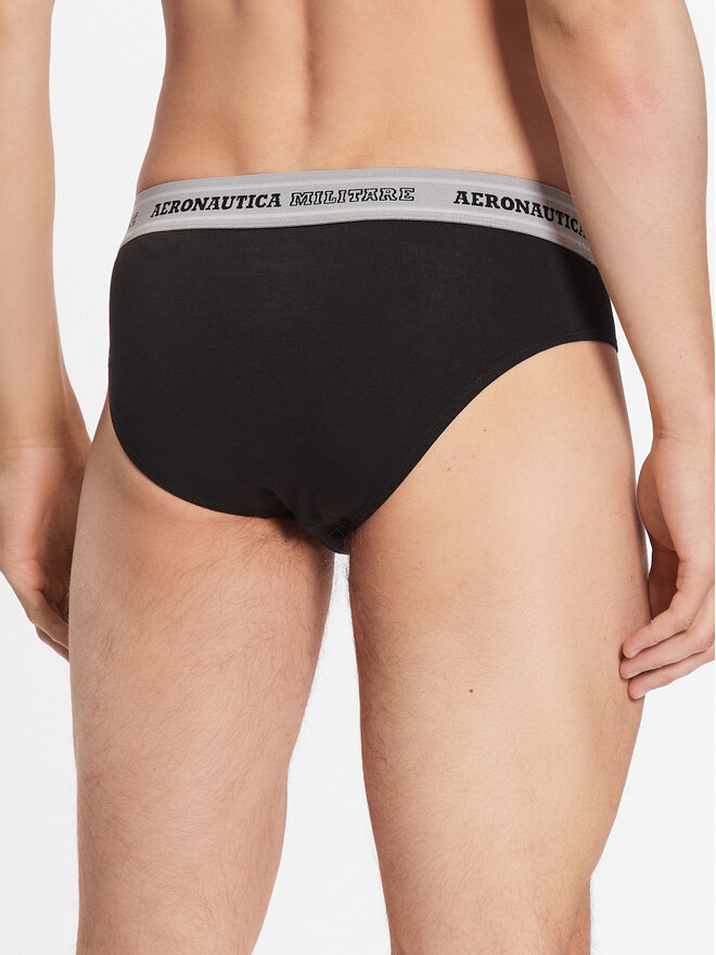 Aeronautica Militare Aeronautica Militare 2er-Set Slips AM1USL002 Schwarz