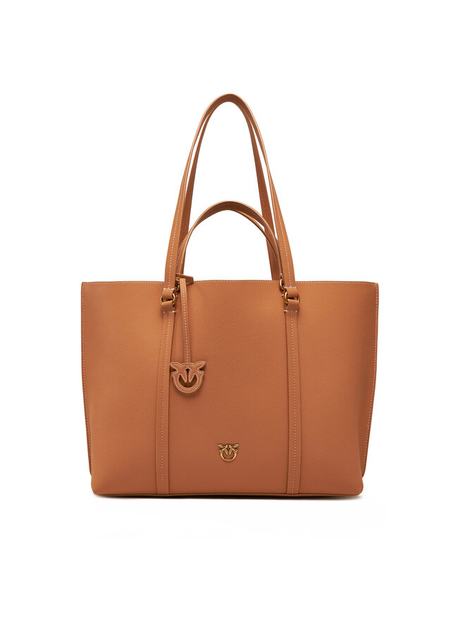 PINKO Torebka PINKO Carrie Shopper Big AI 24-25 PLTT 102832 A1LF Beżowy