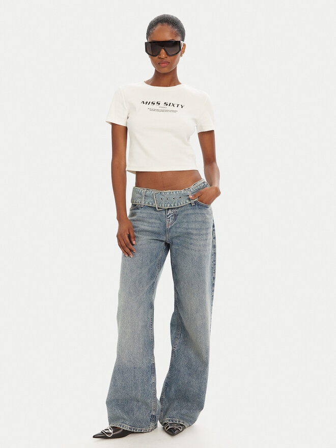 Miss Sixty Miss Sixty Camiseta 6L1SJ4300000 Blanco Slim Fit